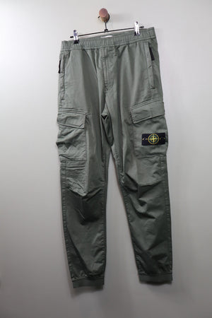Stone Island Khaki RE-T Cargo Bottoms