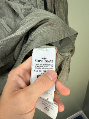 Stone Island Green Nylon Metal Smock