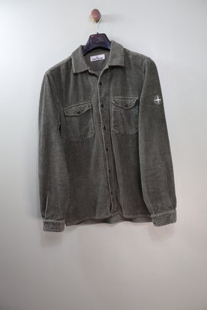 Stone Island Khaki Corduroy Overshirt