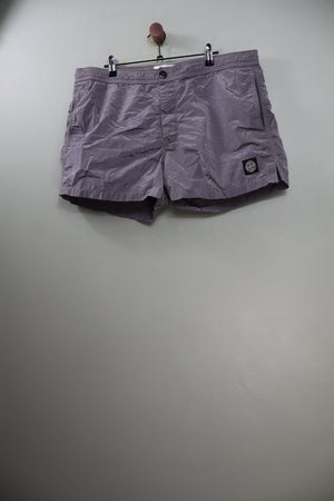 Stone Island Silver Swim Shorts
