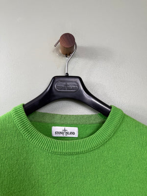 Stone Island Green Knit Jumper