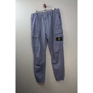 Stone Island Avio Blue RE-T Cargo Bottoms