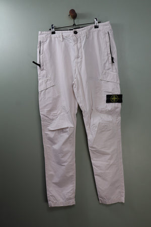 Stone Island Light Pink RE-T Cargo Bottoms