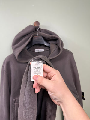 Stone Island Charcoal Grey Zipped Hoodie