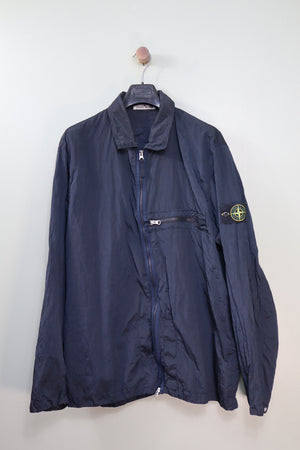 Stone Island Navy Nylon Metal Overshirt