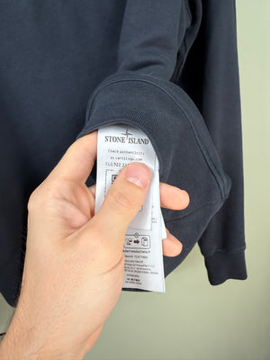 Stone Island Navy 1/4 Zip Jumper