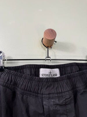 Stone Island Black RE-T Cargo Bottoms