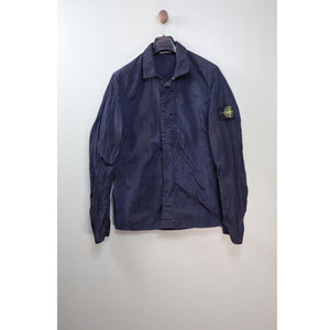 Stone Island Navy Nylon Metal Overshirt