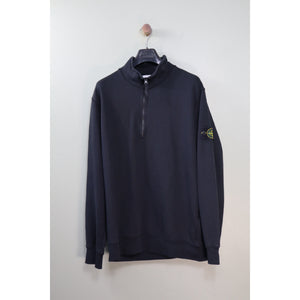 Stone Island Black 1/4 Zip Jumper