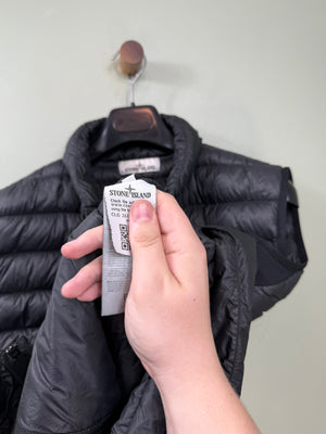 Stone Island Black Micro Yarn Down Gilet