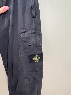 Stone Island Black RE-T Cargo Bottoms