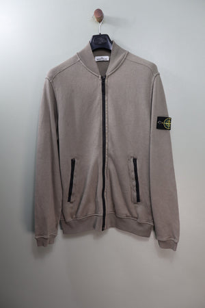 Stone Island Khaki Bomber Zipped Jumper