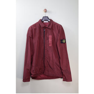 Stone Island Red Nylon Metal Overshirt