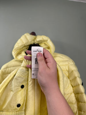 Stone Island Yellow Loom Woven Down Jacket