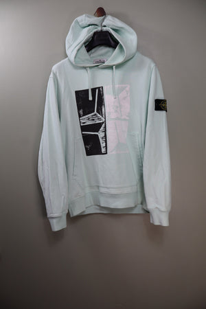 Stone Island Baby Blue Hoodie