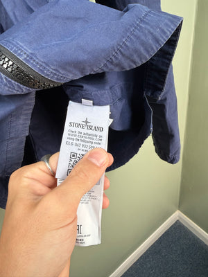 Stone Island Navy Hooded Overshirt