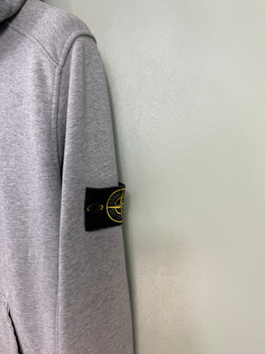 Stone Island Grey Zipped Hoodie