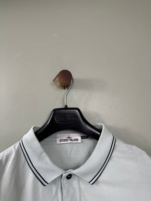 Stone Island Baby Blue Slim Fit Polo