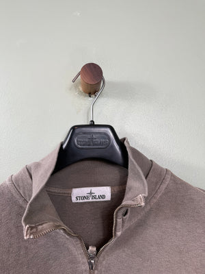 Stone Island Khaki 1/4 Zip Jumper