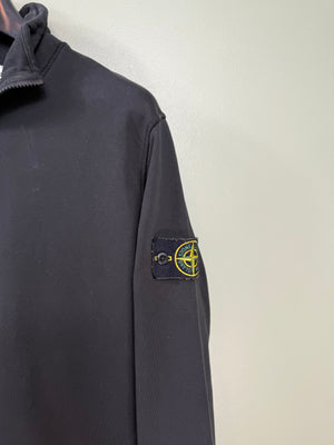 Stone Island Black 1/4 Zip Jumper