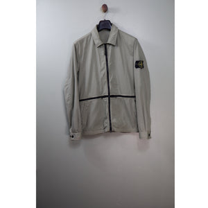 Stone Island Khaki Grid Overshirt