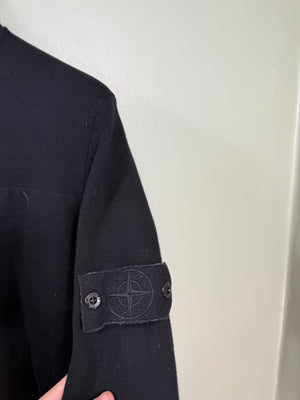 Stone Island Black Ghost Zipped Jumper