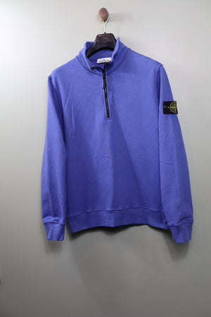 Stone Island Periwinkle Blue 1/4 Zip Jumper