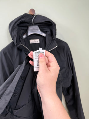 Stone Island Black Micro Reps Parka Jacket