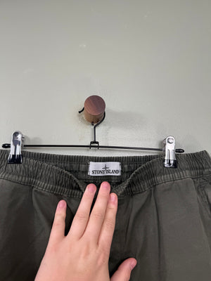 Stone Island Khaki RE-T Cargo Bottoms