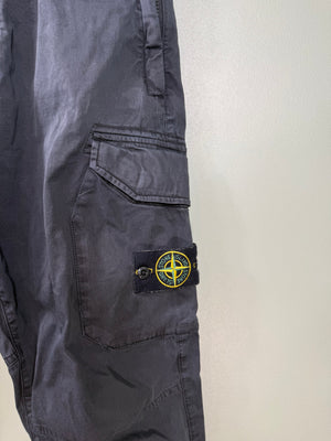 Stone Island Black RE-T Cargo Bottoms