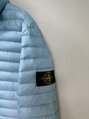 Stone Island Baby Blue Loom Woven Down Jacket