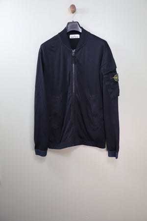 Stone Island Black Zipped Jumper