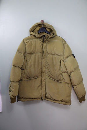 Stone Island Yellow Nylon Metal Down Jacket