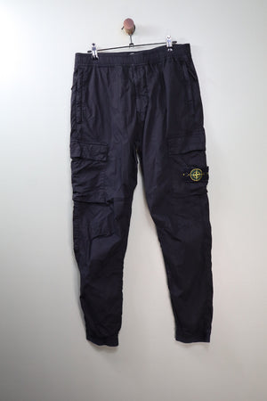 Stone Island Black RE-T Cargo Bottoms