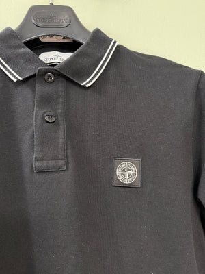 Stone Island Black Polo Shirt