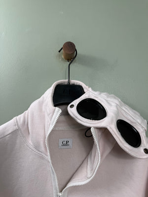 C.P. Company Pink 1/4 Zip Goggle Hoodie