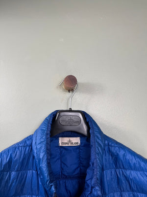 Stone Island Blue Garment Dyed Down Gilet