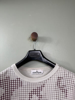 Stone Island Beige Grid Camo Jumper