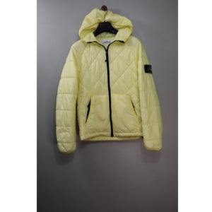 Stone Island Yellow Quilted Micro Yarn Down Jacket