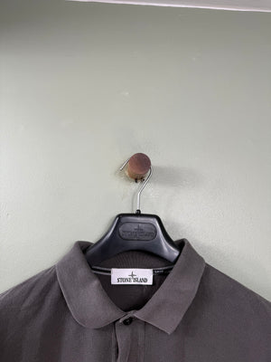 Stone Island Charcoal Grey Slim Fit Polo