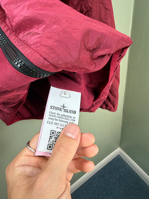 Stone Island Cherry Nylon Metal Overshirt