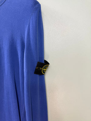 Stone Island Blue Knit Jumper