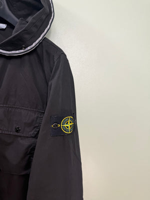Stone Island Black Hooded Overshirt