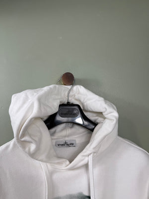 Stone Island White Hoodie