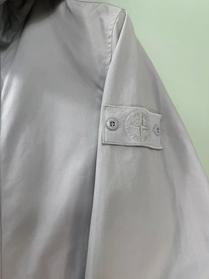 Stone Island Grey Weatherproof Cotton Canvas Ghost Jacket