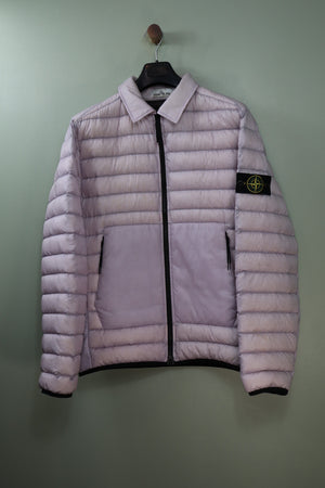 Stone Island Pink Bio-Based Ripstop Nylon Down Jacket