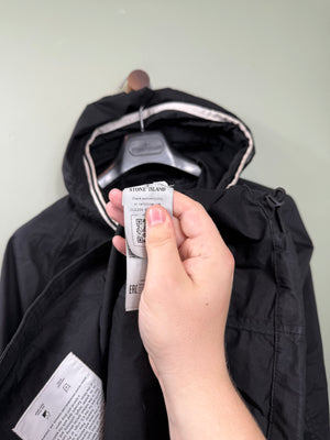 Stone Island Black Supima Cotton Twill Smock