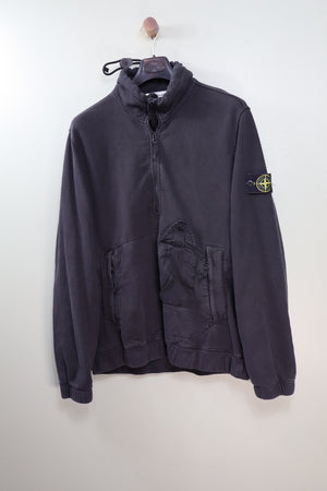 Stone Island Black 1/4 Zip Jumper