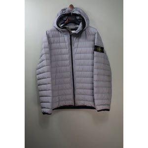 Stone Island Grey 0-Cotton/ R-Nylon Tela Down Jacket