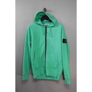 Stone Island Green Zipped Hoodie